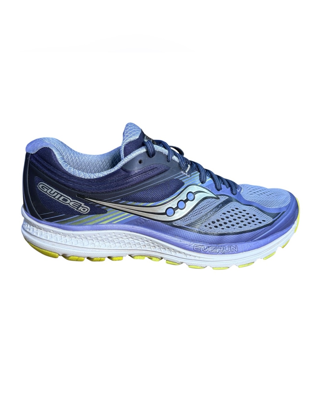 Saucony Guide 10 EVERUN Running Shoes Blue Stability Sneakers Women’s Size 9.5